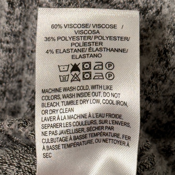 Lucky Brand Cozy Soft Cloud Knit Gray V-neck Sweater Size Large - Picture 10 of 10